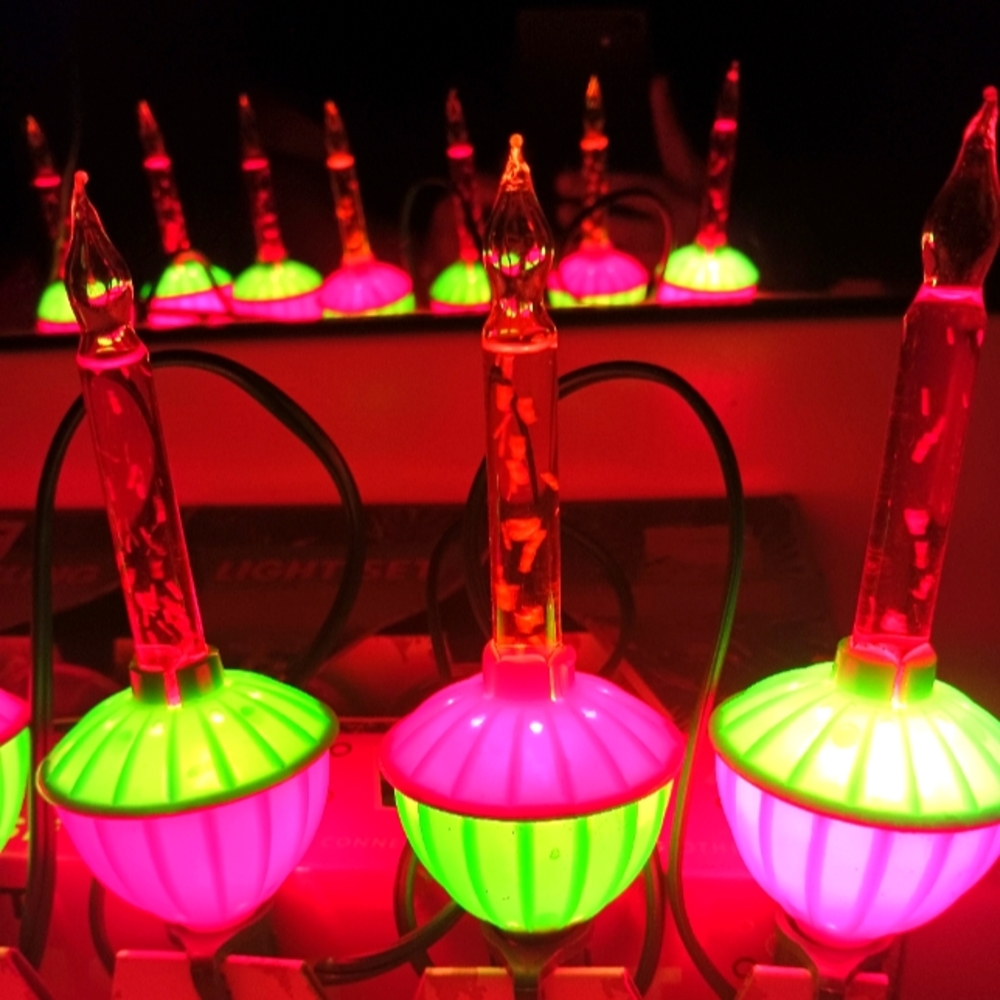 VINTAGE BUBBLING XMAS LIGHTS🎅🎉